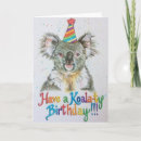 Recherche de koala birthday cards Aquarelle