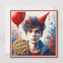 Search for red hats birthday cards Boy