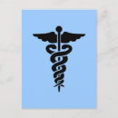 Recherche de caducée cartes postales Symbole médical