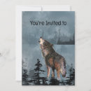 Search for howling wolf invitations Animal