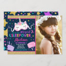 Search for unicorn sleepover invitations Slumber party