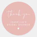 Search for bridal shower thank you stickers Modern minimalist