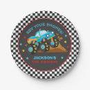 Search for truck paper plates Monster truck birthday
