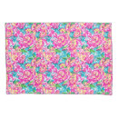 Search for pink floral pillowcases Tropical