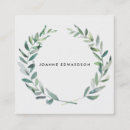 Search for wreath business cards Modern