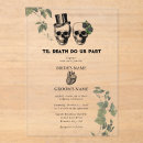Search for floral skull invitations Hallowedding