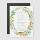 Search for baby shower invitation magnets Leaves