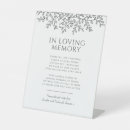 Search for in loving memory wedding signs White
