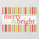 Search for merry and bright christmas invitations Stripes
