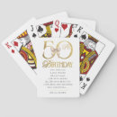 Search for 50th birthday playing cards Modern