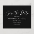 Search for budget wedding save the dates Black