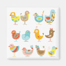 Recherche de poussin refrigérateur magnets Coloré