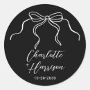 Search for bow wedding stickers Whimsical