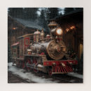 Search for christmas train puzzles Vintage