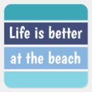 Search for life is better at beach stickers Funny