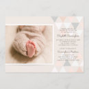 Search for geometric christening invitations Pink