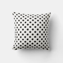 Recherche de pois noir et blanc coussins Forme
