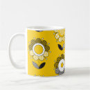 Search for yellow floral pattern mugs Illustration