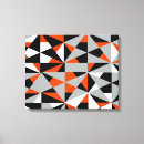 Search for orange and grey canvas prints Geometric