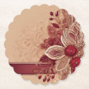 Recherche de petits gâteaux dessous de verres Rouge