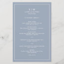 Recherche de dusty blue wedding menus De