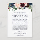 Search for thank you wedding place cards Burgundy