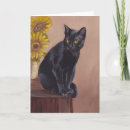Search for cat and sunflowers cards Fall