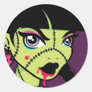 Search for zombie girl stickers Retro
