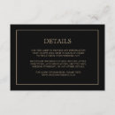 Search for black and gold reception invitations Classic