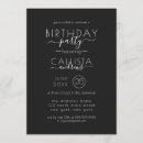 Search for typography birthday invitations Minimalist