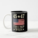 Recherche de trump pour le président tasses Usa