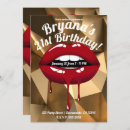 Search for red lips invitations Girly