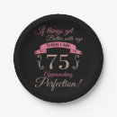 Search for 75th birthday plates Funny