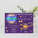 Search for disco bachelorette party invitations Purple