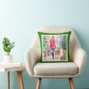 Search for girls fashion pillows Watercolor
