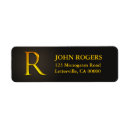 Search for r monogram return address labels Elegant