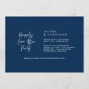Search for navy blue party invitations Minimalist