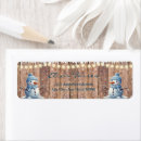 Search for snowflake baby shower return address labels Winter wonderland