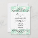 Recherche de rayé mariage invitations Vert
