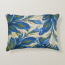 Recherche de plumes paon coussins Bleu