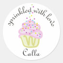 Search for sprinkled cupcake stickers Baby shower