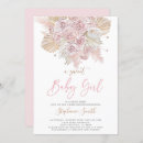 Recherche de pink baby girl shower invitations Mother to be