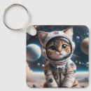 Search for cats in space keychains Stars