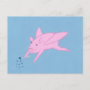 Search for flying pigs postcards Pink