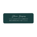 Search for classic design return address labels Elegant