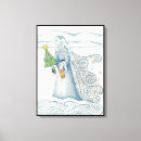 Search for santa claus canvas prints Snow
