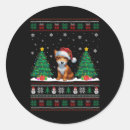 Search for fox terrier stickers Santa claus