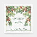 Search for christmas wedding napkins Pine