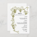 Recherche de vignoble mariage menus Moderne
