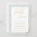 Search for mint and gold bridal shower invitations Modern